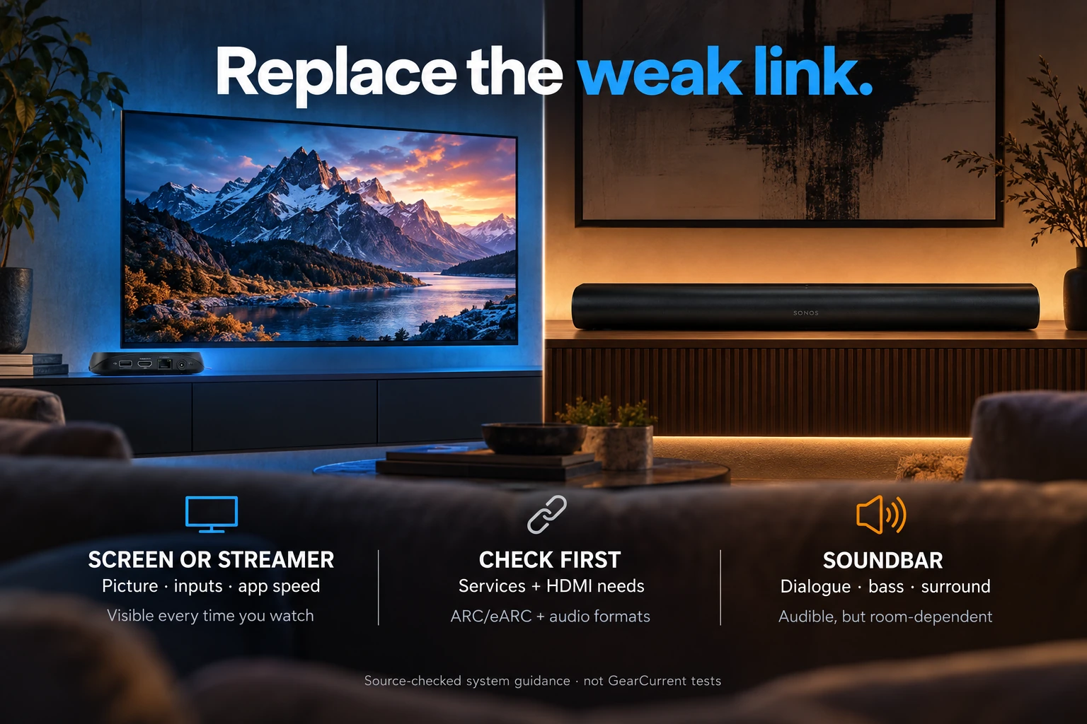 Replace the weak link, not the whole stack.. Official product images show the two choices. Labels describe published capabilities and their practical effect; they are not a GearCurrent benchmark.